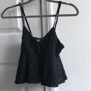 Black tank top